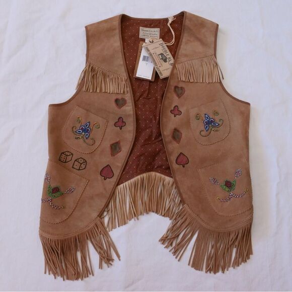 NWT Double RL & Co Limited edition 21 of 50 hand embroidered beaded‎ suede vest - Picture 1 of 11